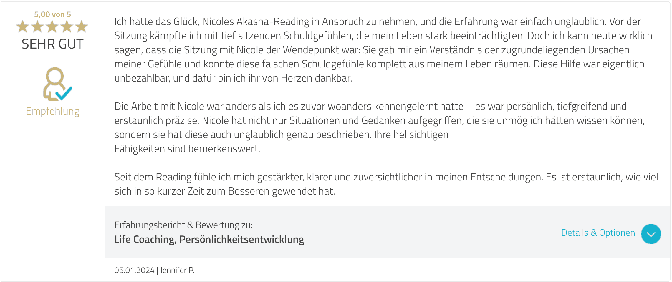 Bewertung Akasha Chronik Lesung