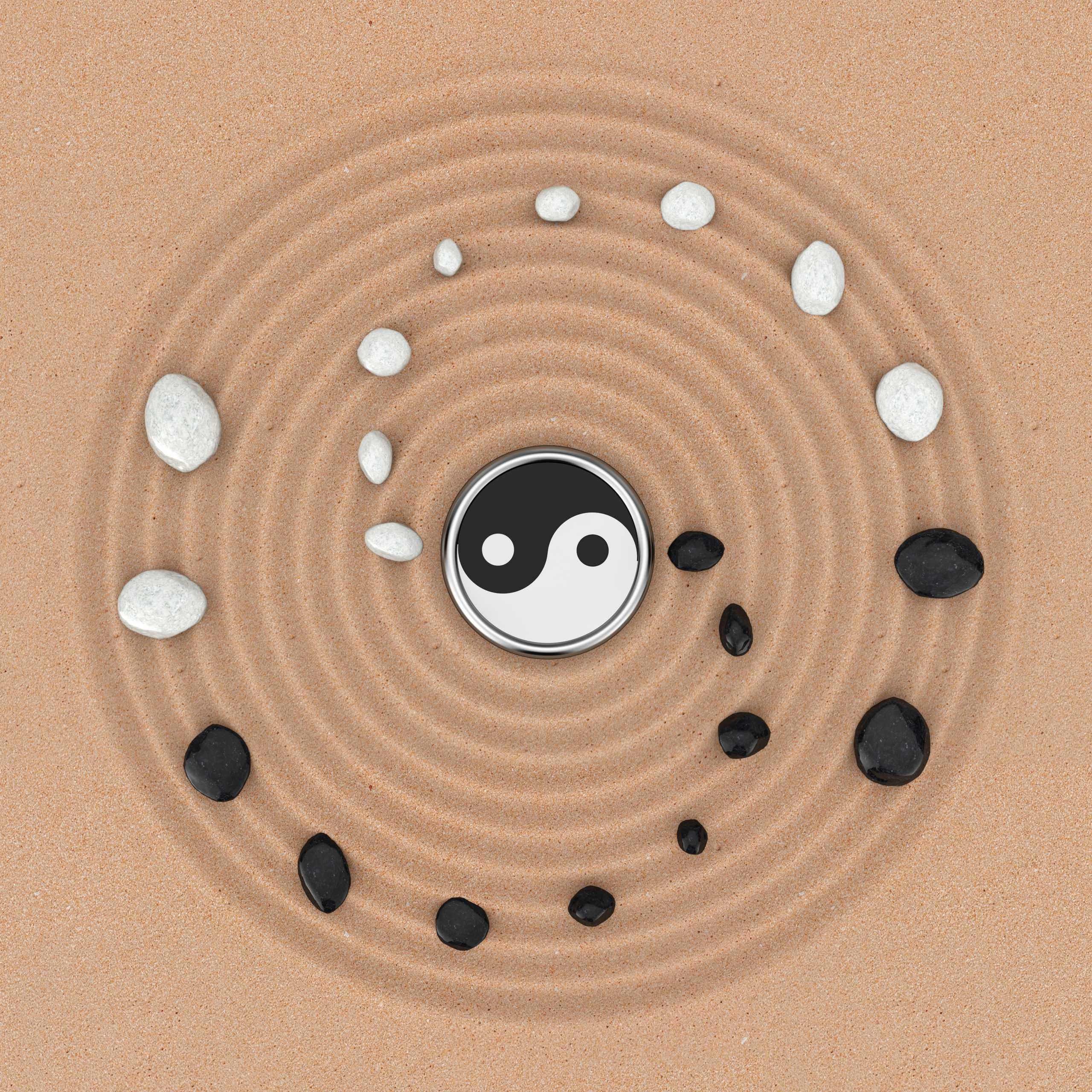 ying-yang-sign-with-white-and-black-stones-over-zen-meditation-sand-garden-extreme-closeup-3d-rendering-scaled